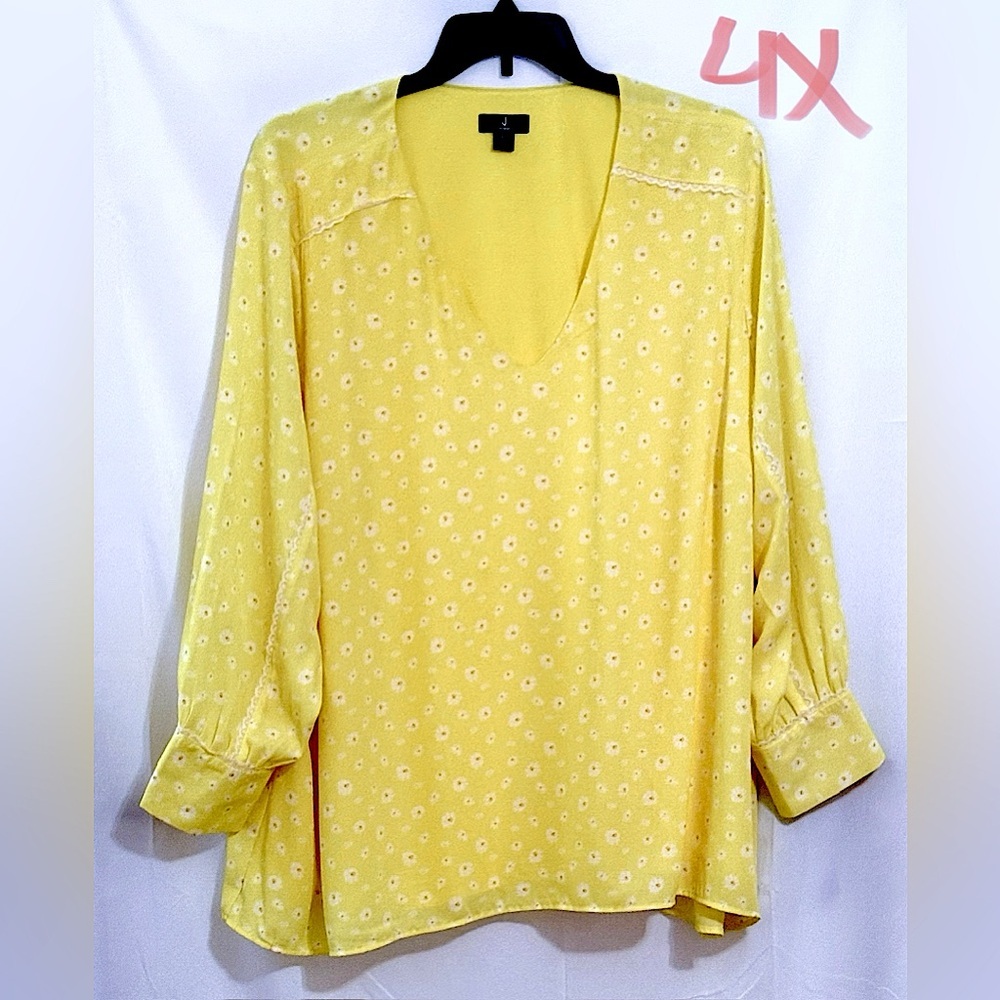 Jason Wu Yellow Floral Blouse